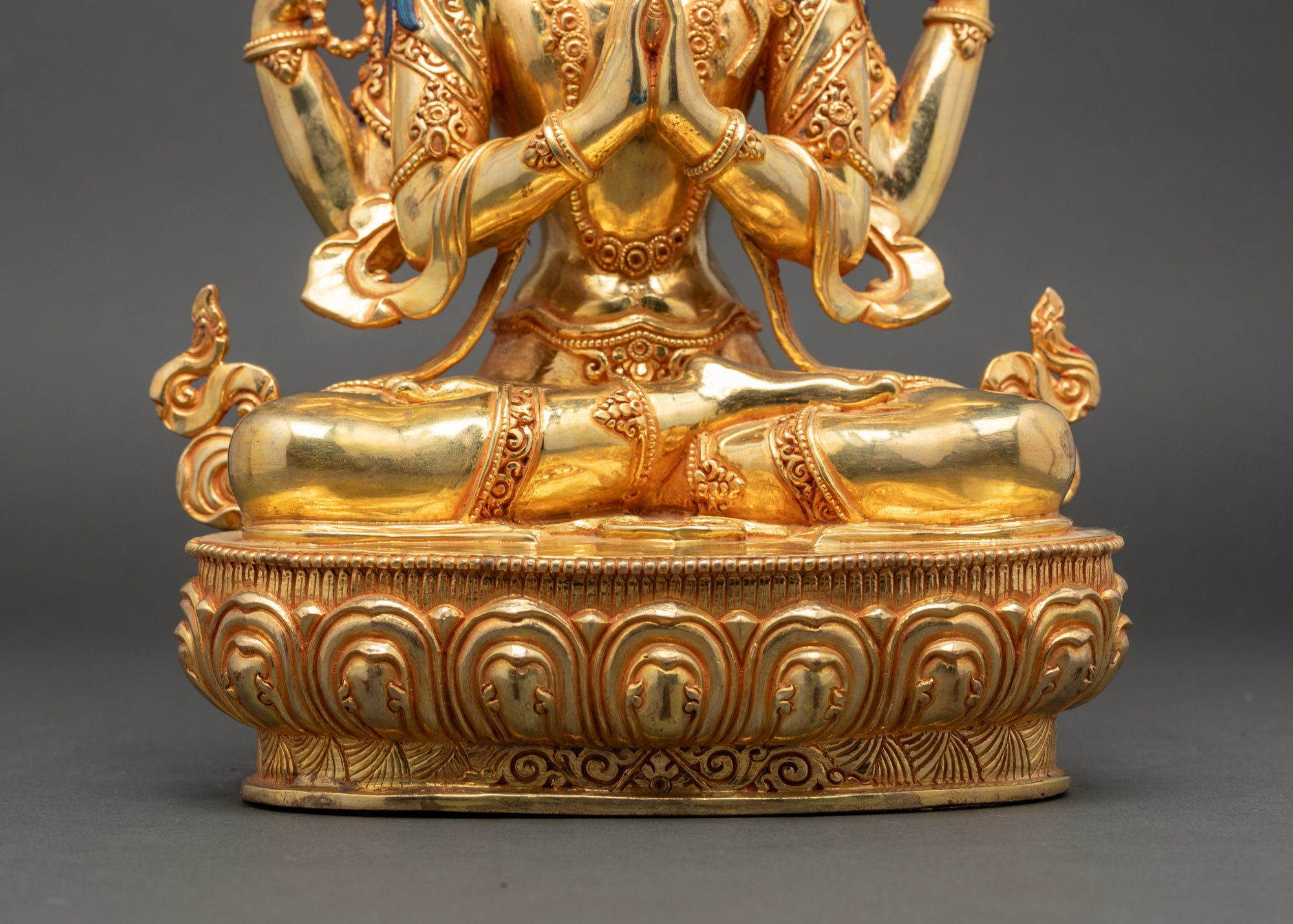 Chenrezig Avalokiteshvara Statue - Tibetan 4 Arm Compassion Buddha