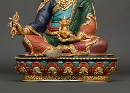 Vibrant Padmasambhava Statue | Founding Father of Tibetan Buddhism