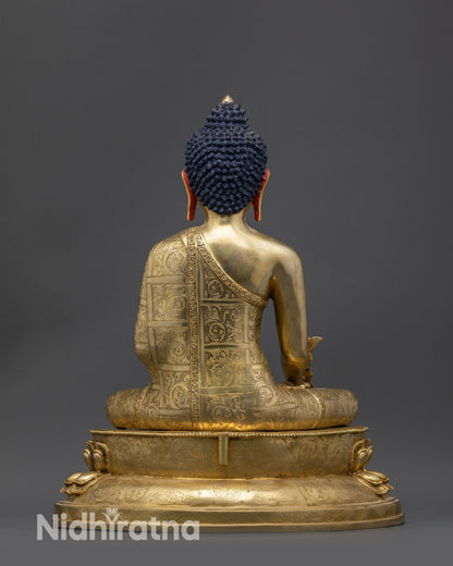 Handcrafted Premium Serene Bhaisajyaguru Statue | Nepalese Statues