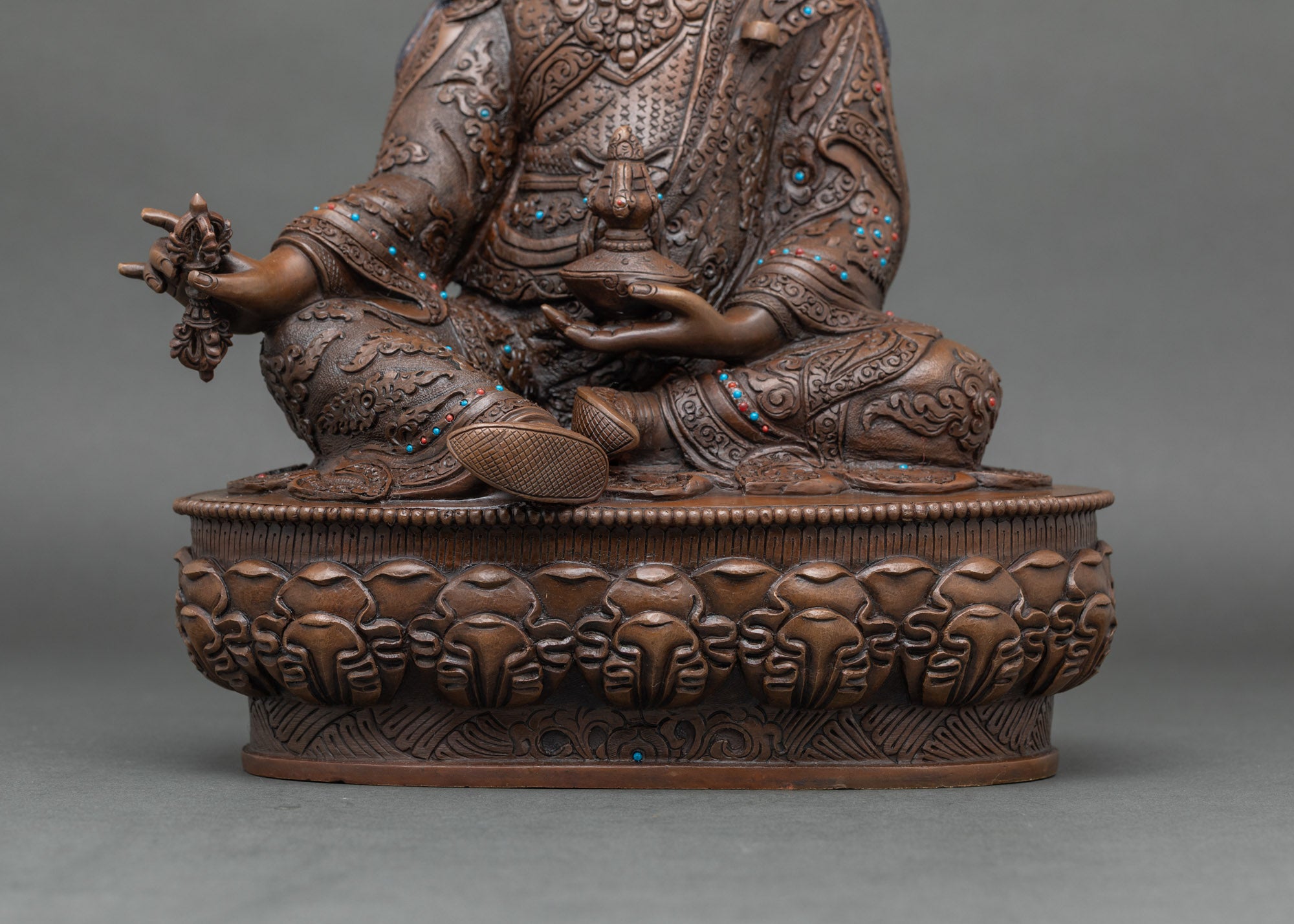 Divine Guru Rinpoche Statue | Traditional Himalayan Buddhist Art