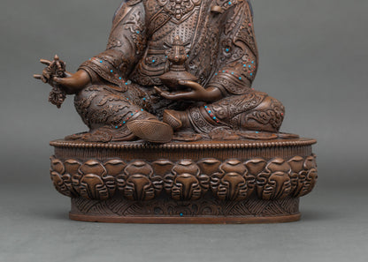 Divine Guru Rinpoche Statue | Traditional Himalayan Buddhist Art