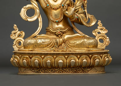 Manjushri Statue | Artisan-Crafted Buddhist Artwork