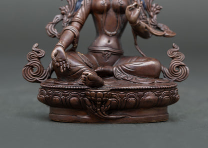 Green Tara Sculpture | Authentic Himalayan Buddhist Artwork