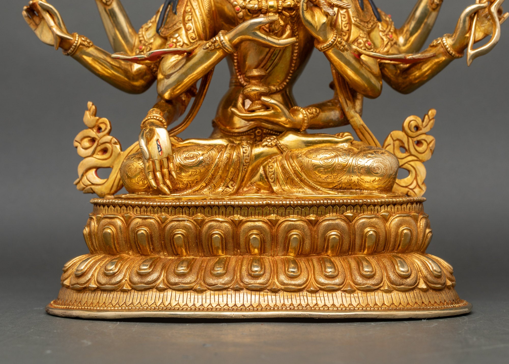 Gold Namgyalma Statue – Buddhist Deity of Longevity & Purification