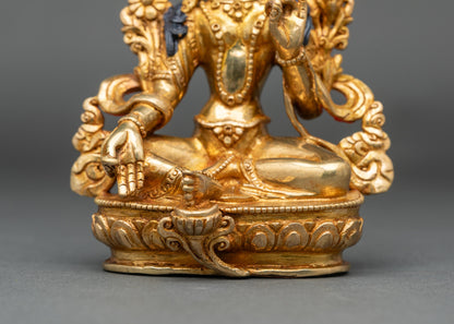 Authentic Green Tara Figurine | Handcrafted Statues from Nepal