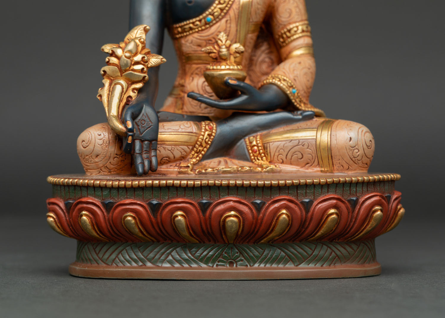 Handcrafted Medicine Buddha Statue from Patan, Nepal