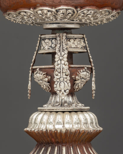 Ghee Butter Lamp for Spiritual Practice and Daily Ritual