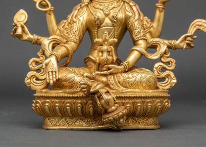 Vasudhara Copper Statue | Buddhist Goddess of Abundance Nepal