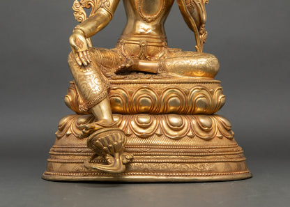 Green Tara Statue | Authentic Himalayan Craft for Spiritual Practice
