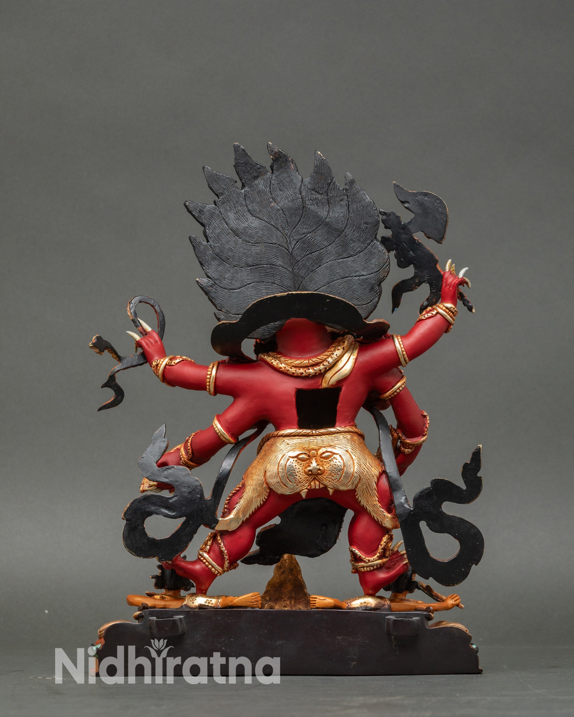 Premium Red Dzambhala Statue | Attract Prosperity and Remove Obstacles
