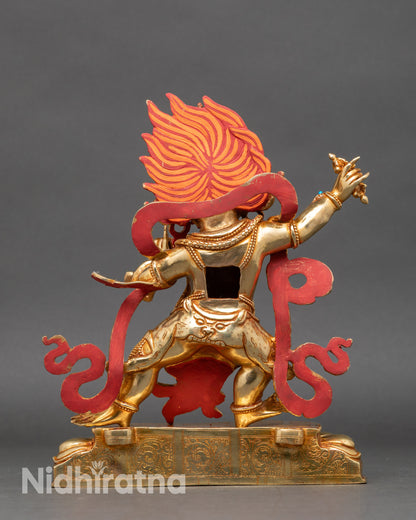 Himalayan Vajrapani Copper Statue | Buddhist Deity for Spiritual Power