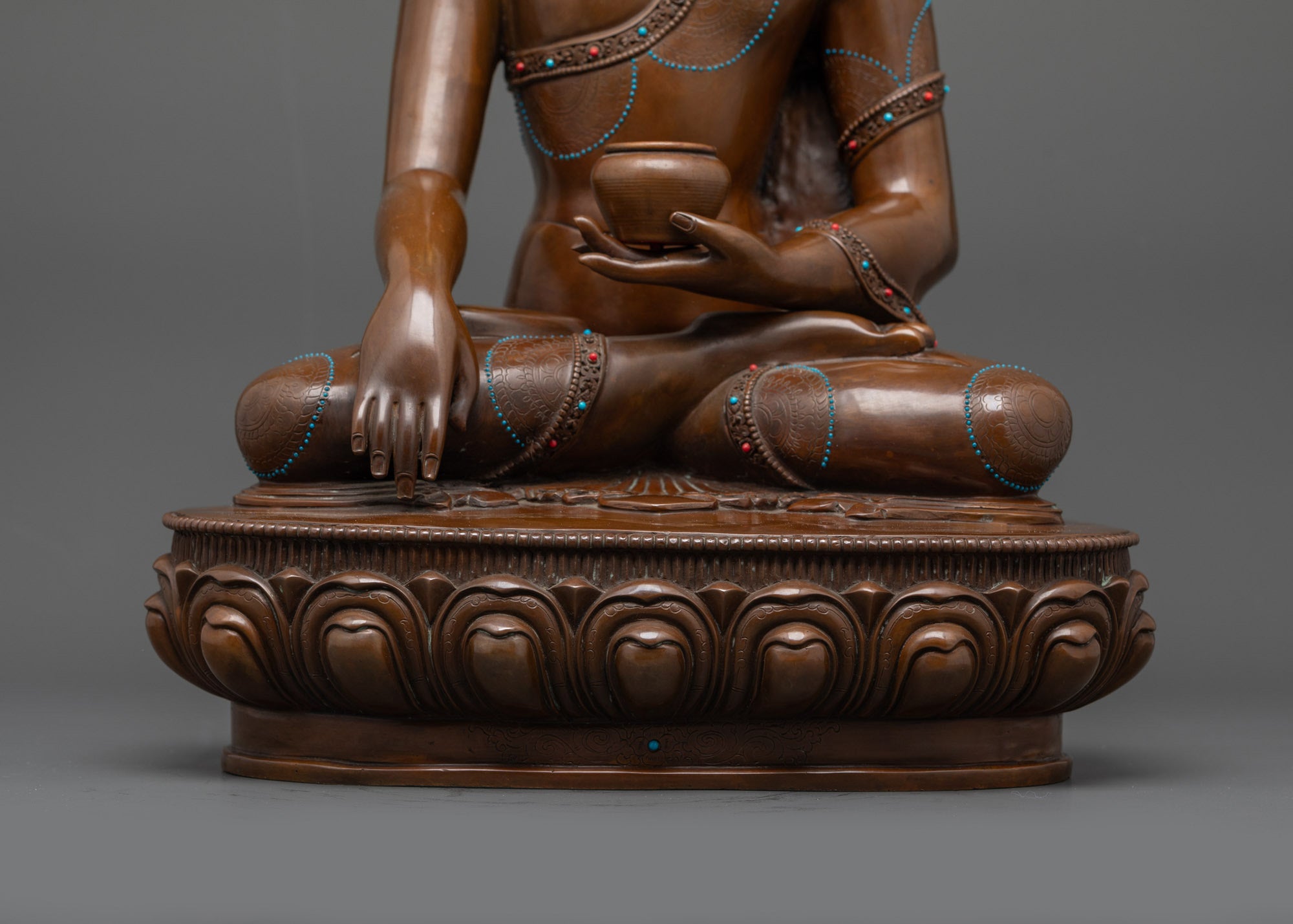Shakyamuni Buddha Statue- 18” Tibetan Copper Meditation Sculpture