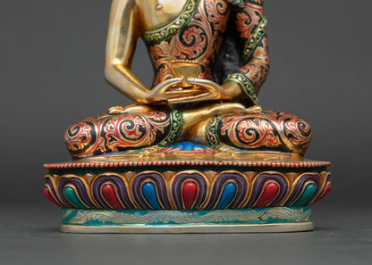 Amitabha Buddha Statue – Artisan Hand-Painted Buddhist Decor