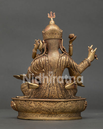 Guru Rinpoche With Consert Statue