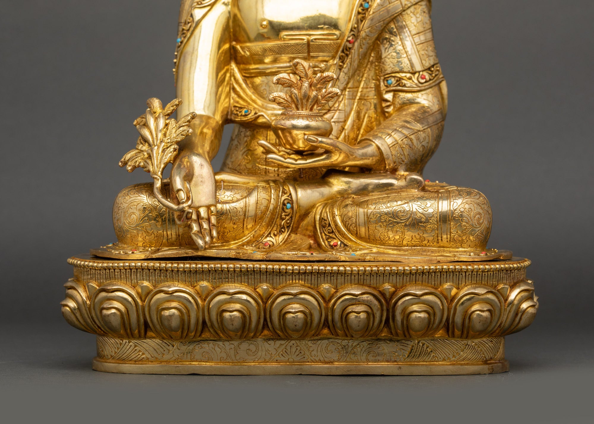 Healing Energy of Medicine Buddha | Ritual Copper Statue from Nepal