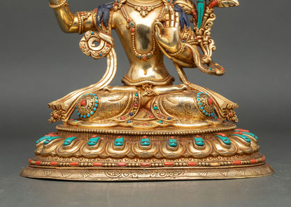 Manjushree Statue |Wisdom Deity from Nepal