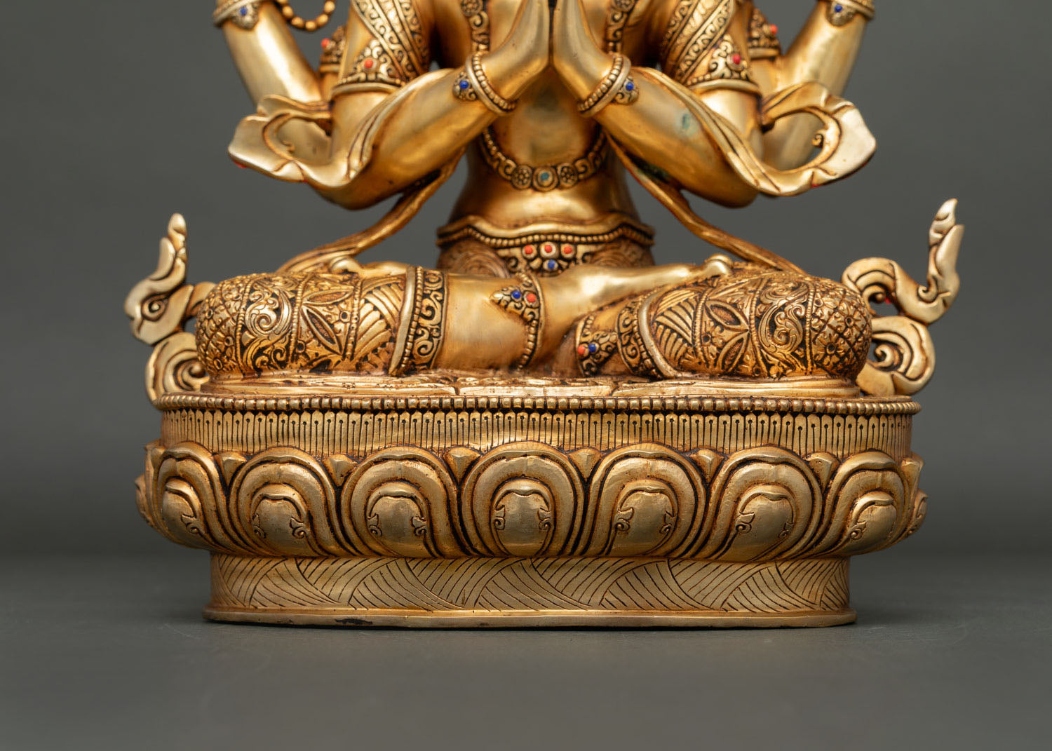 Chenrezig Statue | Nepalese Lost Wax Copper Art