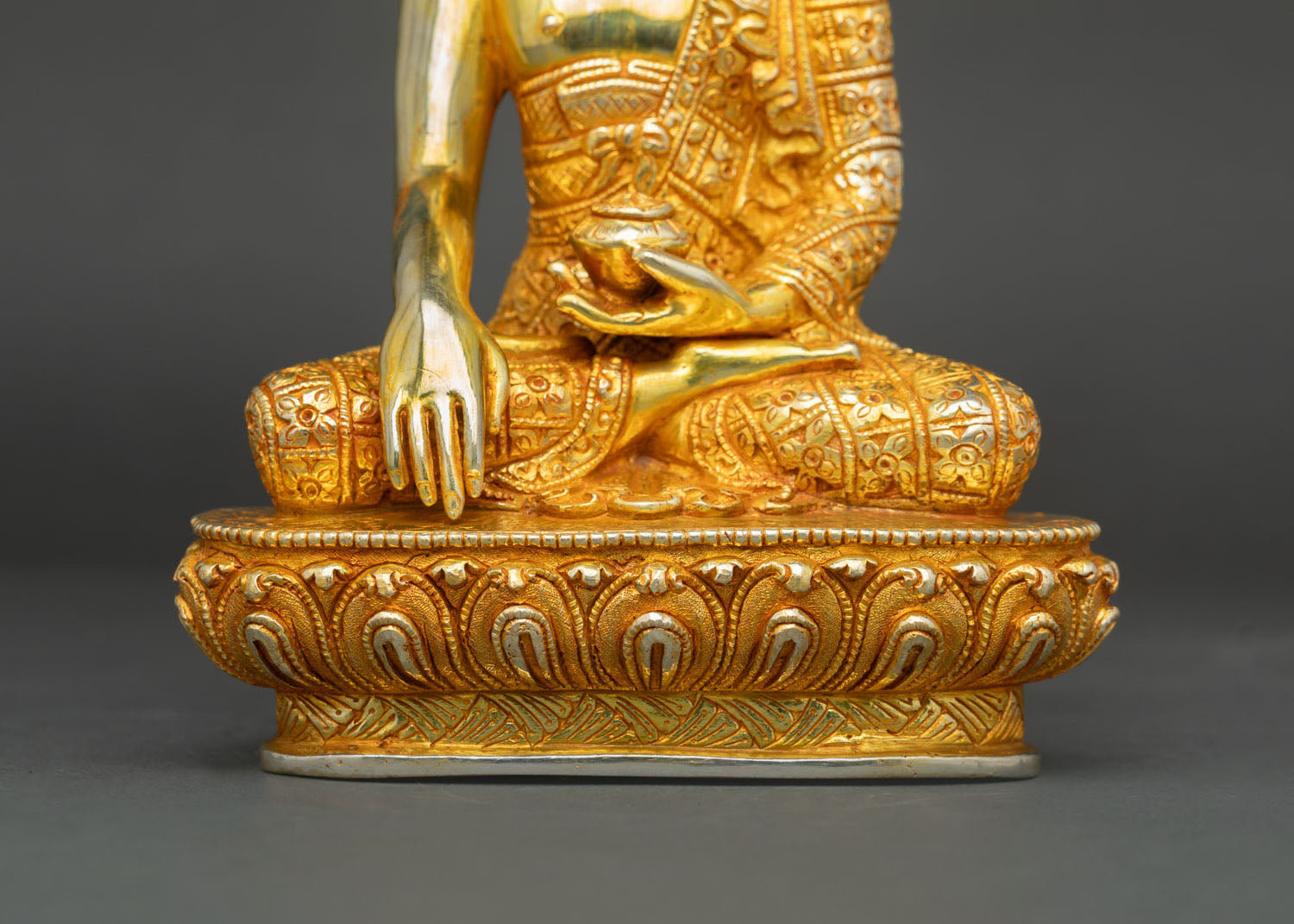 Three Buddha Statue Collection | 24K Gold Fire-Gilded Artwork