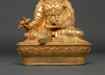 Guru Rinpoche Copper Statue | Tibetan Spiritual Artwork