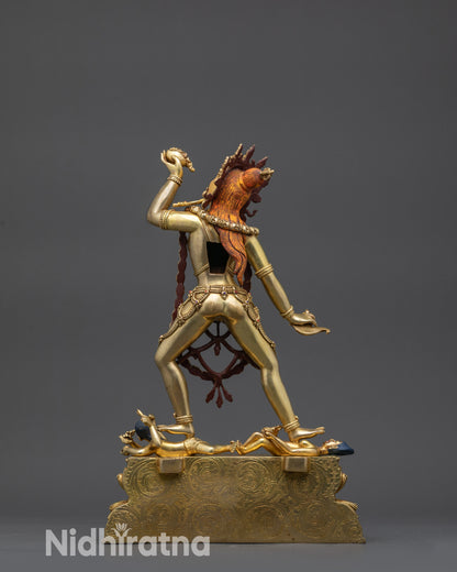 Transcendent Vajrayogini Statue | 24K Gold-Gilded Tantric Goddess