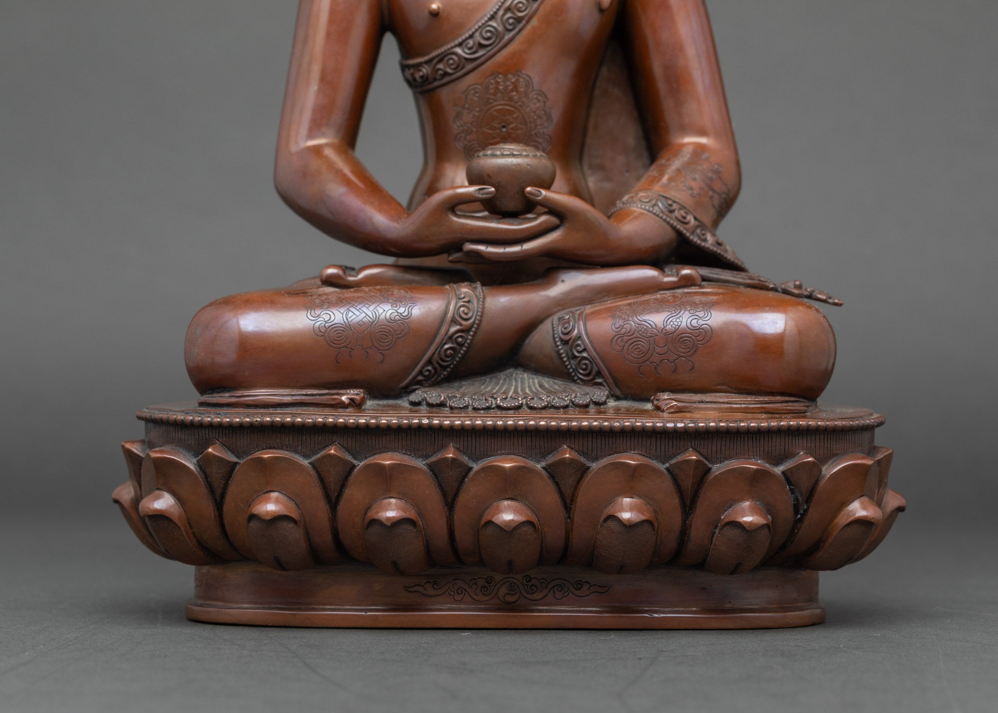 Amitabha Buddha Figurine | Nepalese Gold-Gilded Meditation Idol