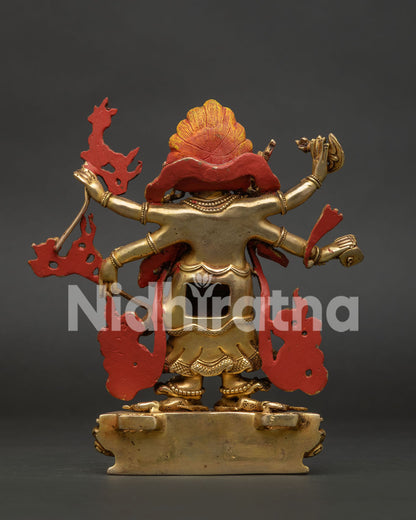 White Mahakala Statue