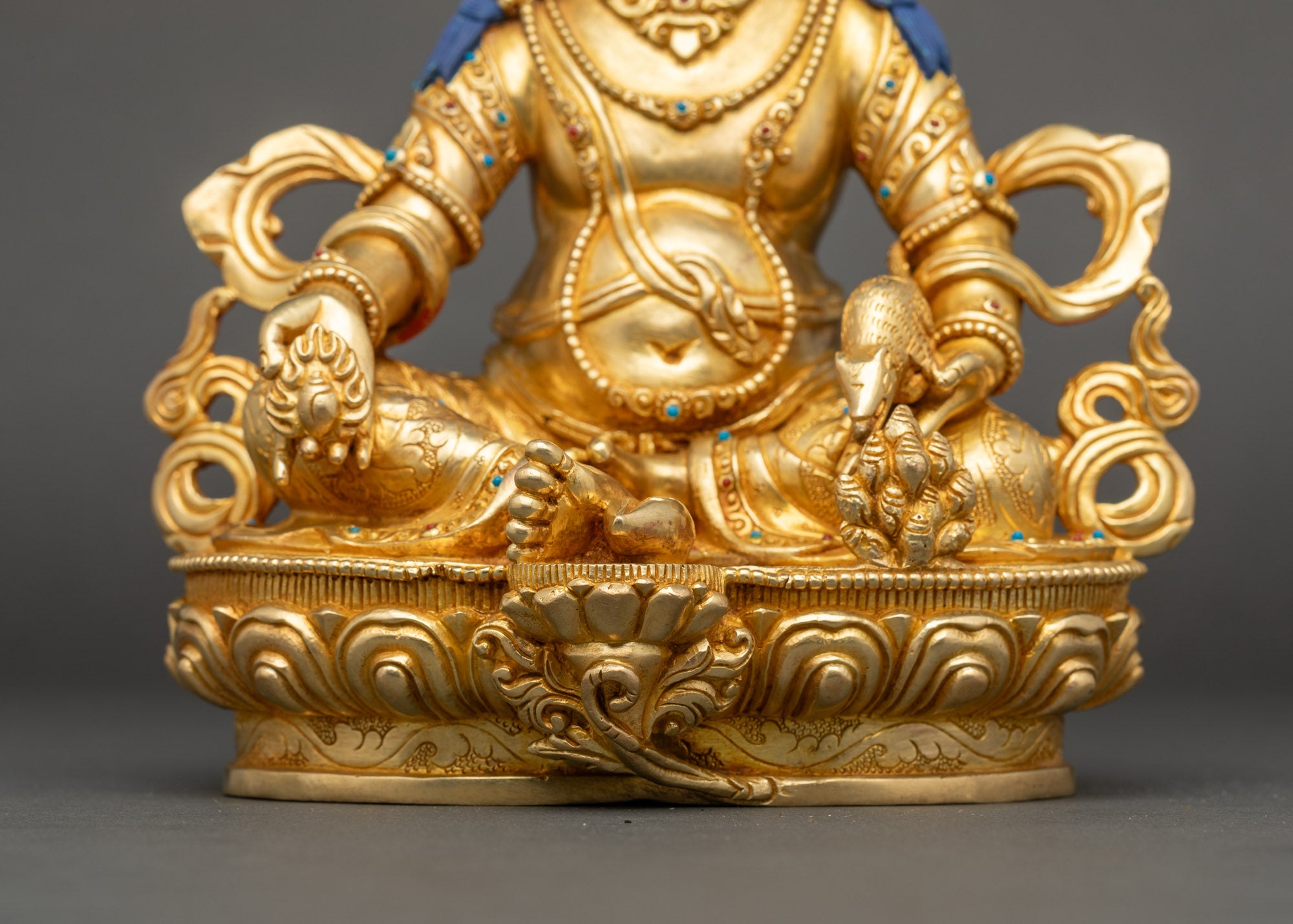 Dzambhala Wealth Deity Statue | Authentic Buddhist Sculpture