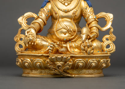 Dzambhala Wealth Deity Statue | Authentic Buddhist Sculpture