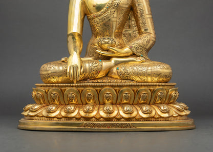 Shakyamuni Buddha Statue | Peaceful Altar Sculpture from Nepal