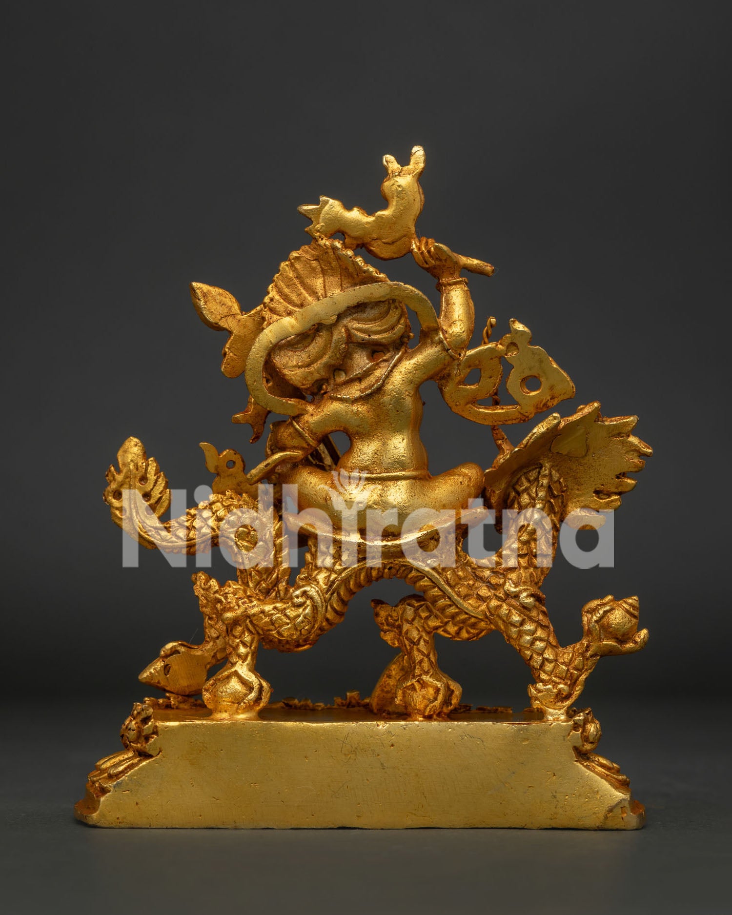 White Dzambhala Statue | Buddhist Wealth Deity Artwork
