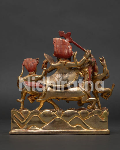Glorious Goddess Palden Lhamo Sculpture | Nepalese Buddhist Artwork