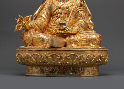 Premium Padmasambhava Statue | Handmade Traditional Nepali Artwork