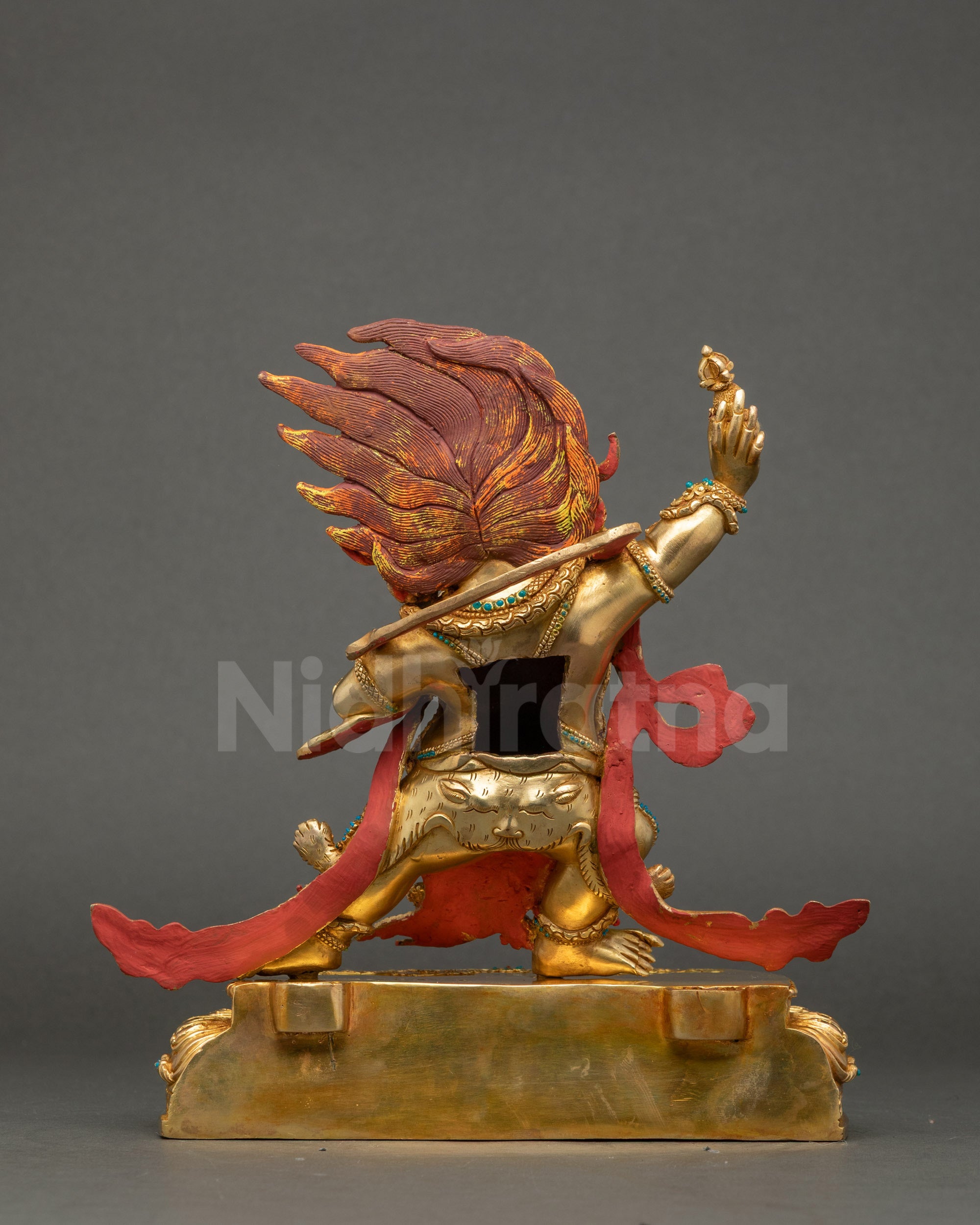 Wrathful Chakna Dorje Sculpture | Handicrafted Nepalese Artwork