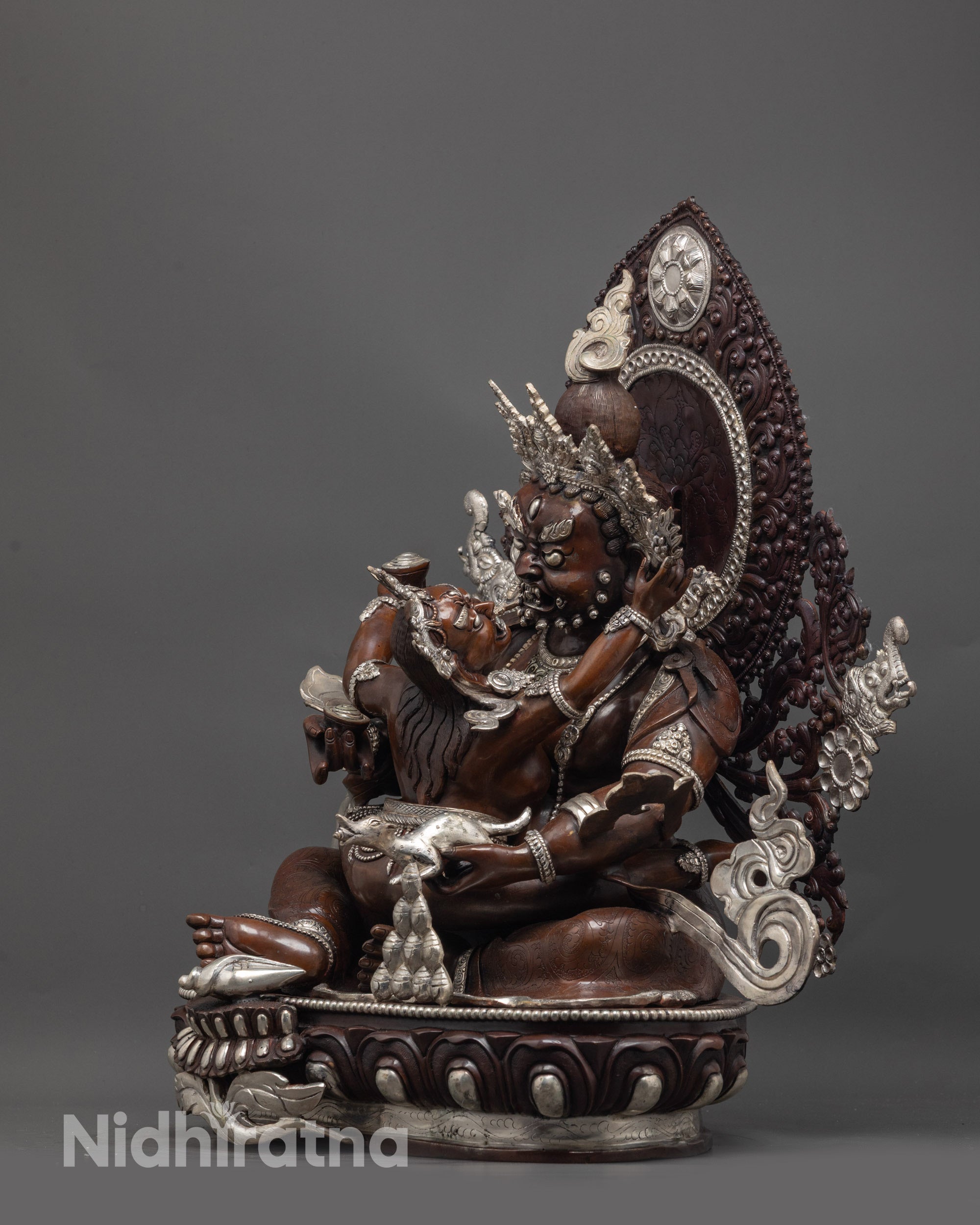 Green Dzambhala Statue