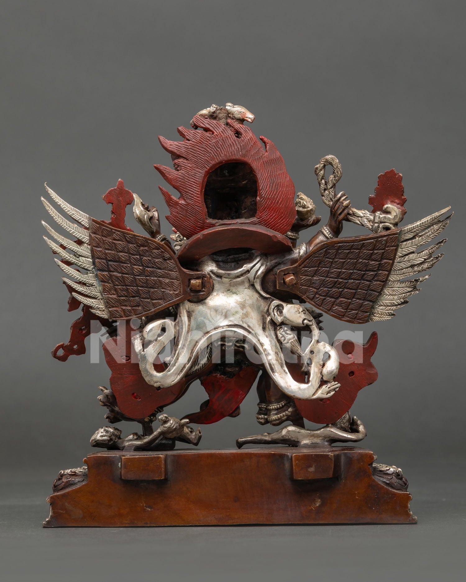 Wrathful Hayagriva Statue | Handmade Oxidized Copper Sculpture