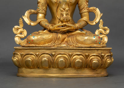 Amitayus Buddha Statue | Nepalese Long-Life Meditation Sculpture
