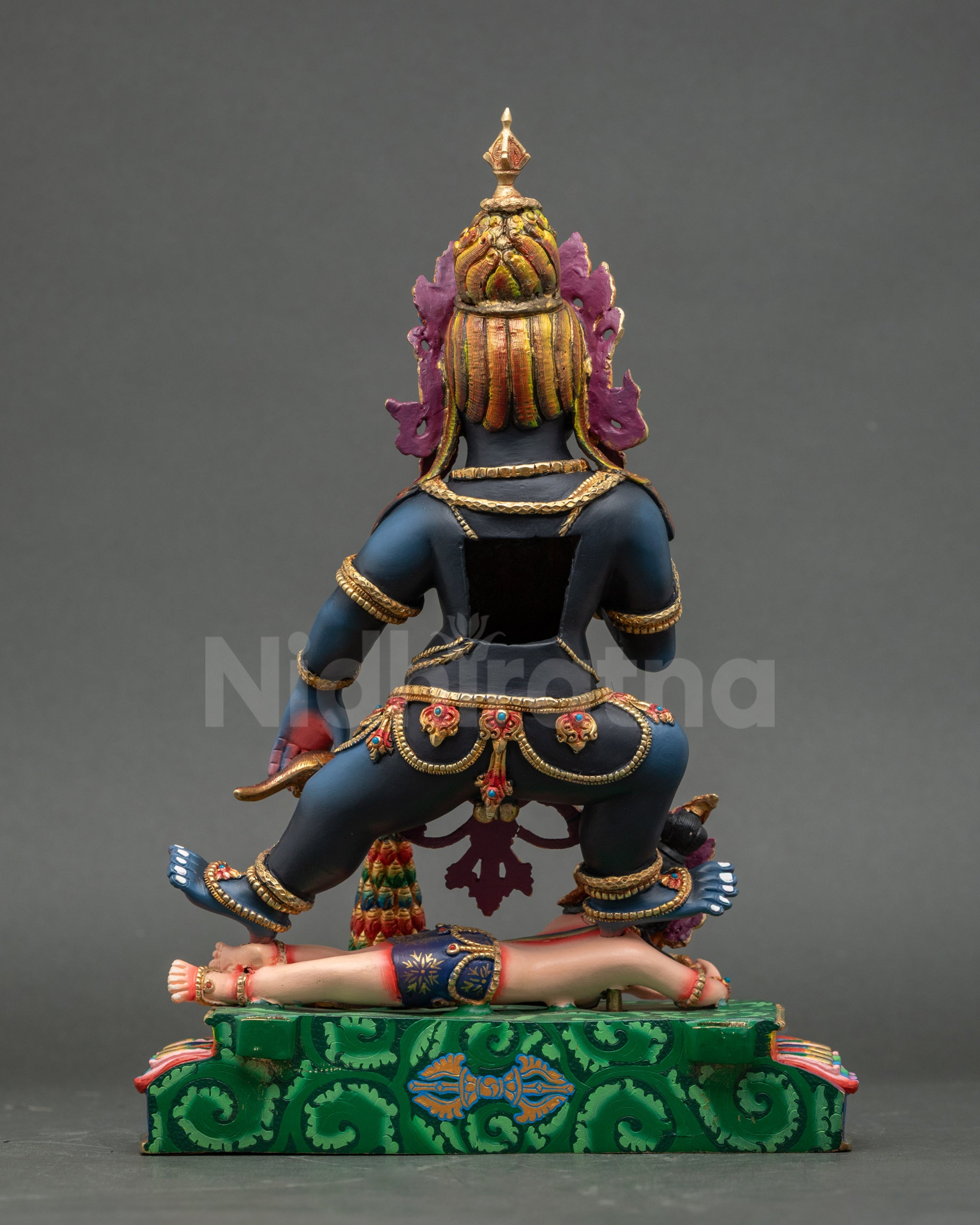 Black Dzambhala Statue | Spiritual Guardian of Wealth and Fortune