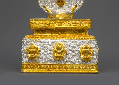 Ritual Kapala Skull Cup | Authentic Himalayan Buddhist Altar Vessel