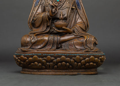 Tsokye Dorje Oxidized Copper Statue | Tibetan Buddhist Art