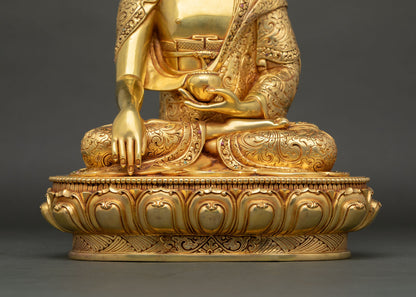 Tathagata Shakyamuni Buddha Statue | Handmade Nepal Artwork