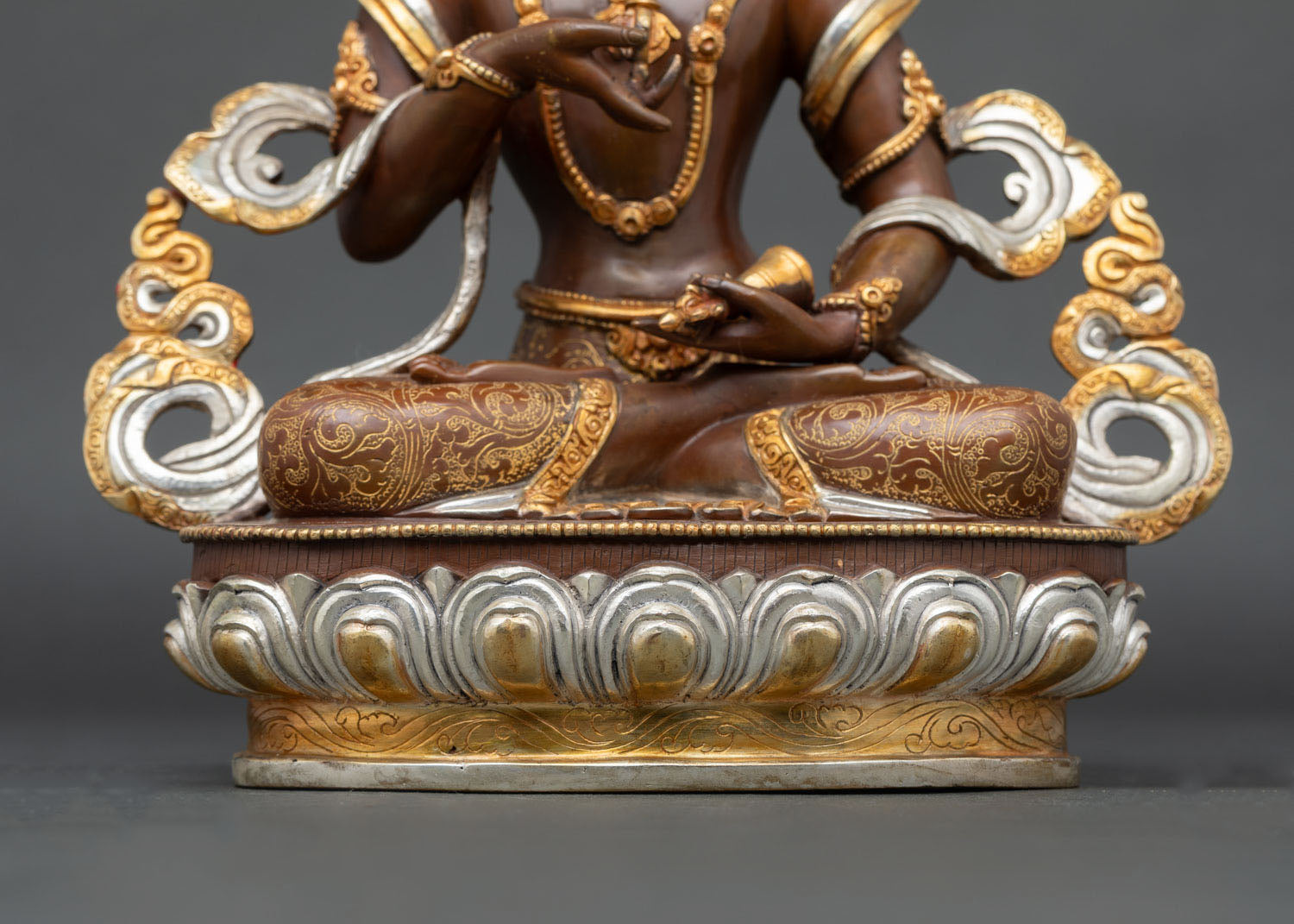 Authentic Vajrasattva Statue | Oxidized Copper Sculpture