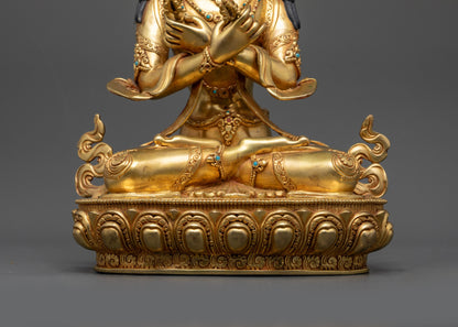 Handmade Vajradhara Buddha Statue | Vajrayana deity Idol for Meditation