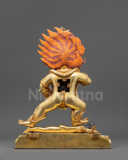 Premium Nagpo Dzambhala Statue | Tantric Buddhist Deity for Abundance