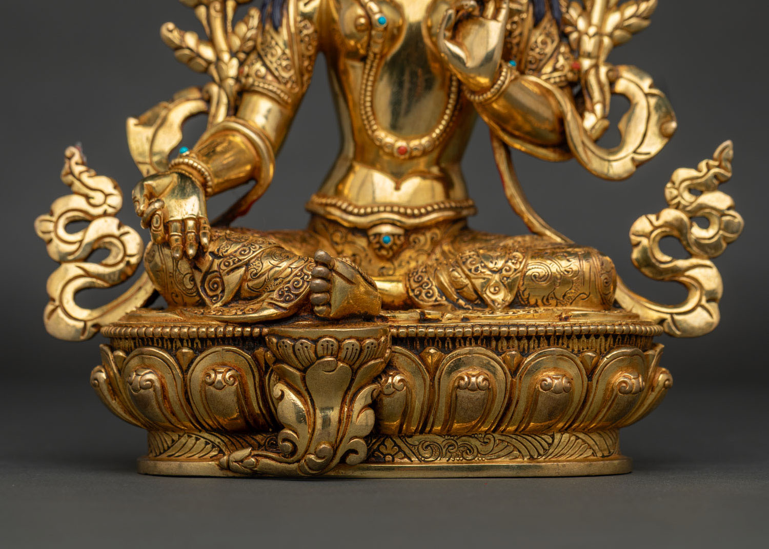 Green Tara Statue | Newari Handcrafted Buddhist Art from Nepal