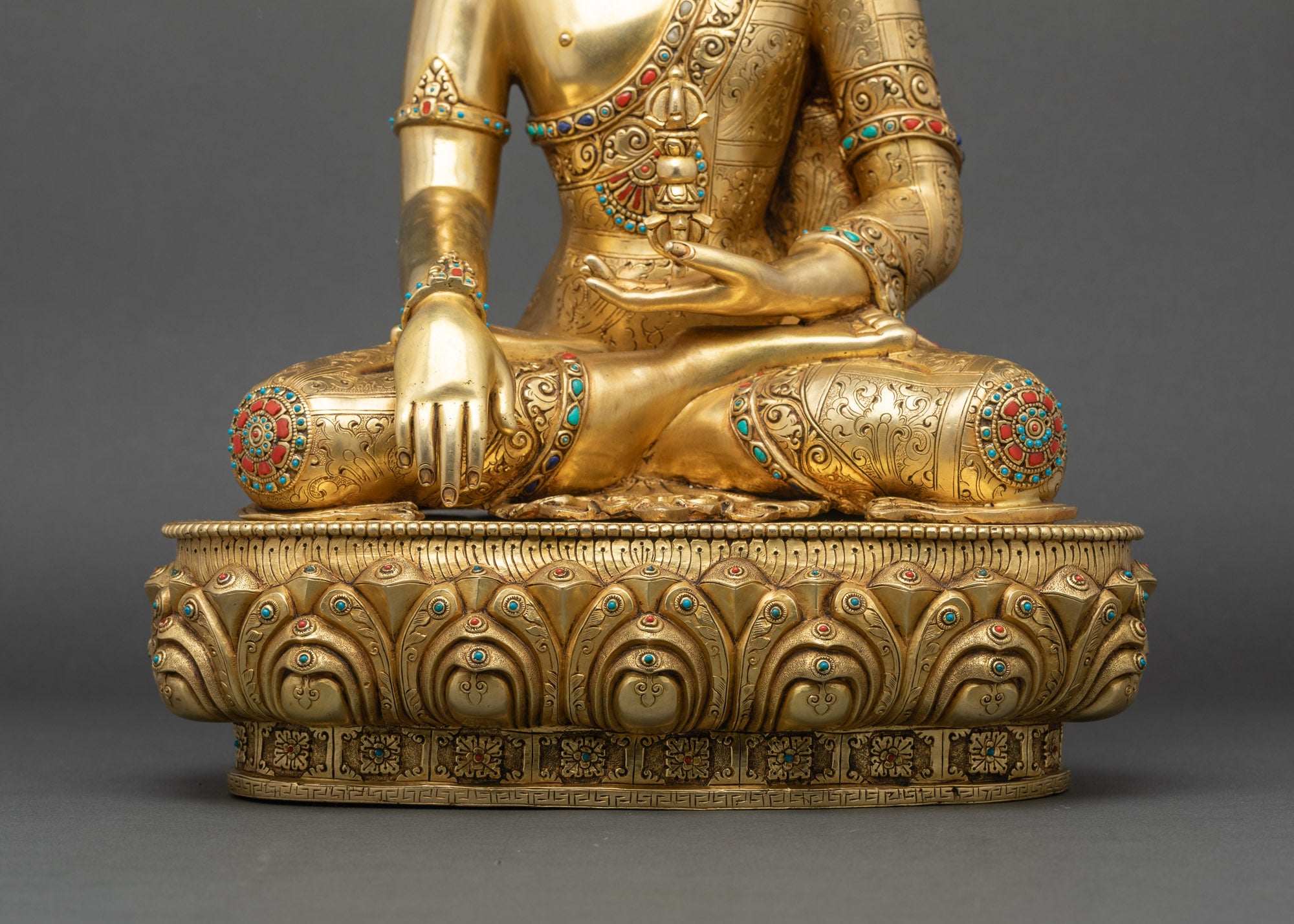 Buddha Mitrugpa Copper Statue | Lost-Wax Casted Sculpture from Nepal