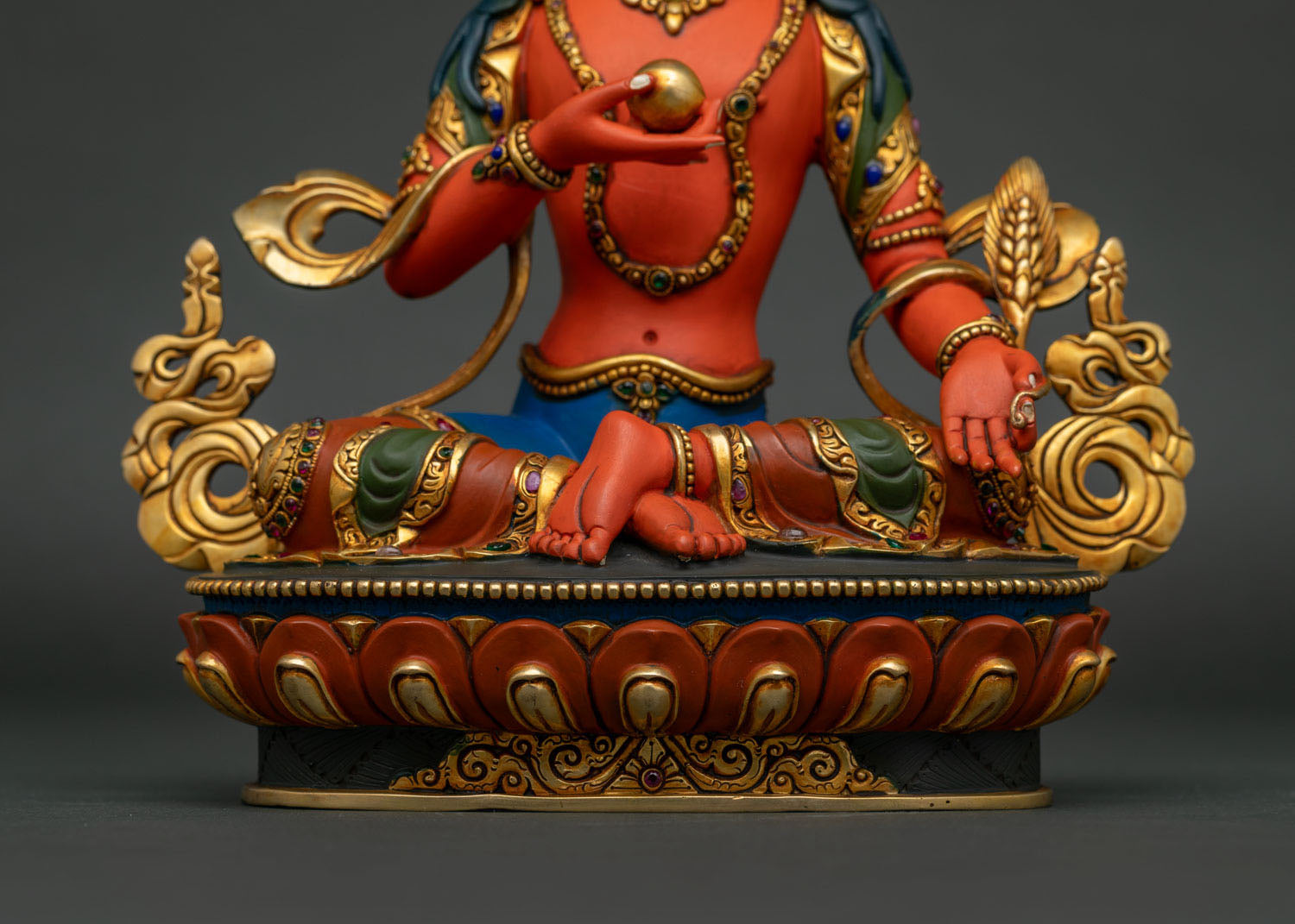 Kshitigarbha Statue | Hand-Painted Buddhist Altar Decor