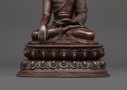 Buy Serene Oxidized Shakyamuni Buddha Statue for Home Decor & Altar