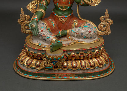 Green Tara Statue | Buddhist Goddess of Swift Liberation & Healing