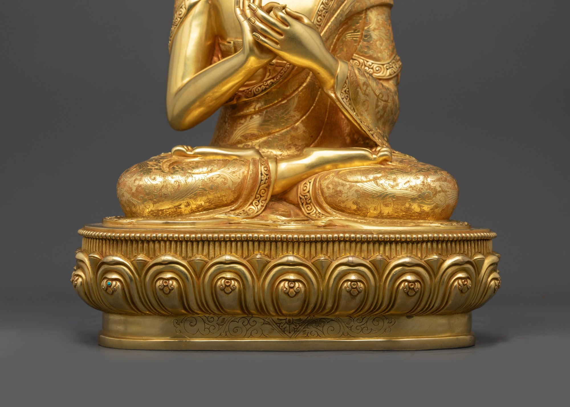 Enlightened Buddha Vairocana Statue | Vajrayana Buddhist Sculpture