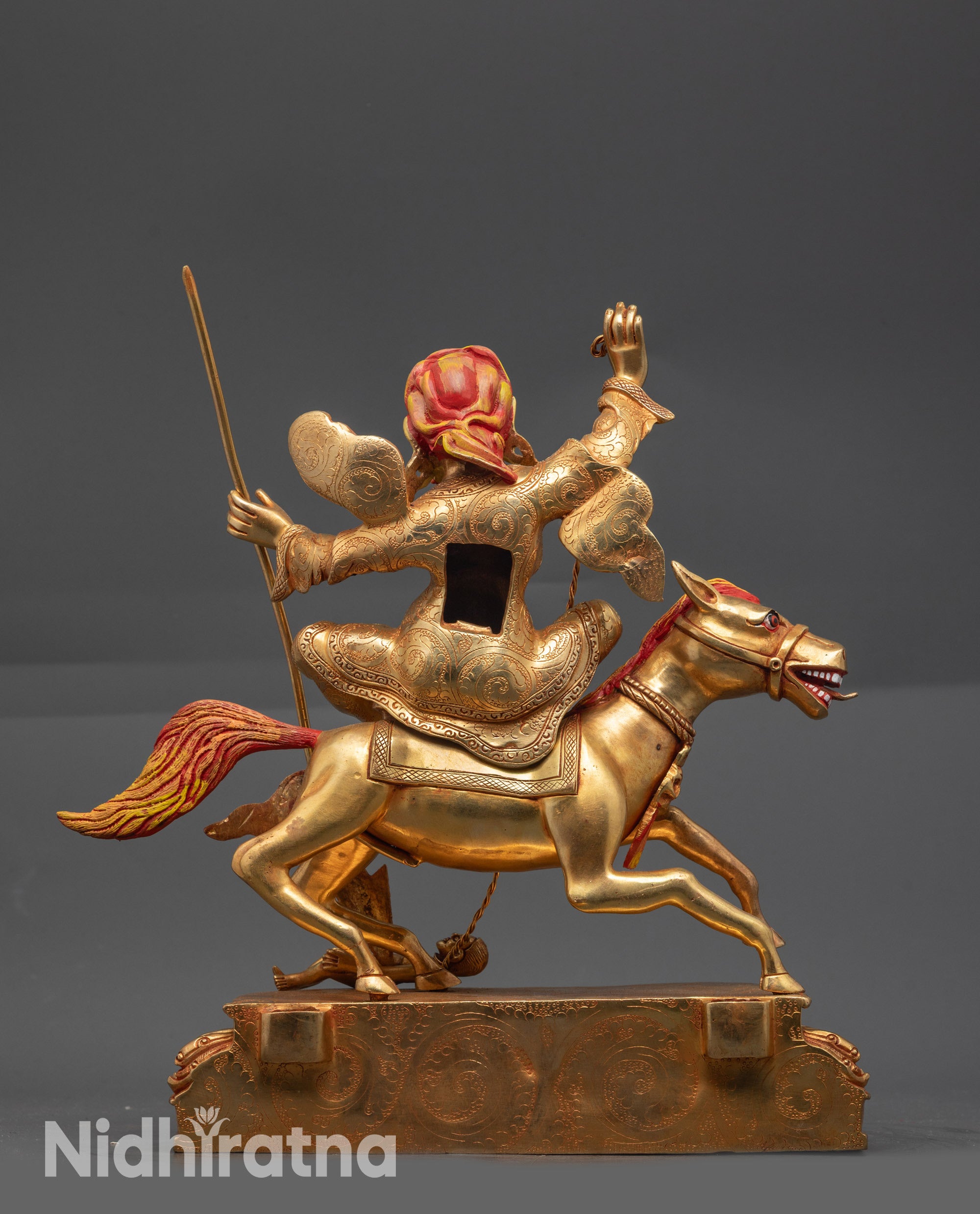 Authentic Tsengo Rolpa Chudan Statue | Himalayan Spiritual Artwork
